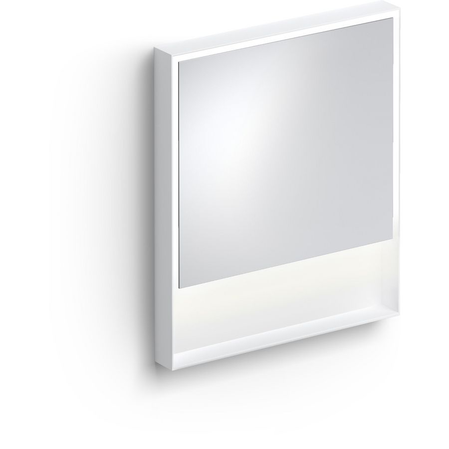 Look at Me spiegel, 70cm, LED-verlichting, IP44, mat wit