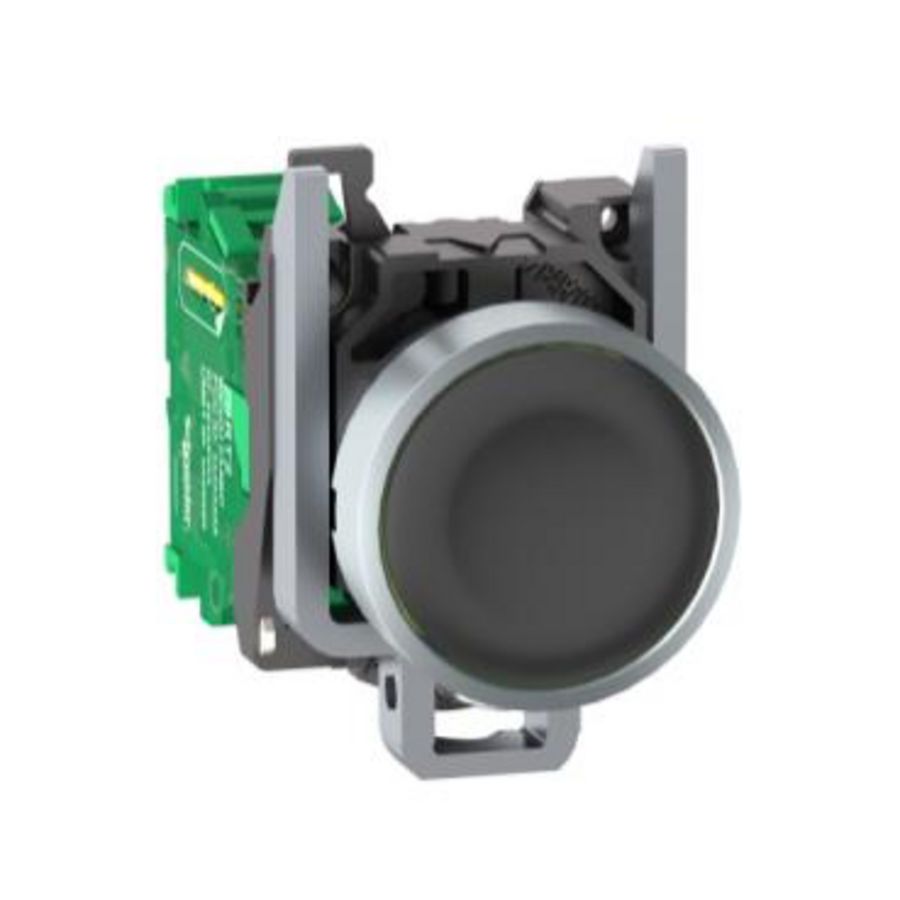 Draad- en batterijloze drukknop Ø22mm Zwart Harmony XB4