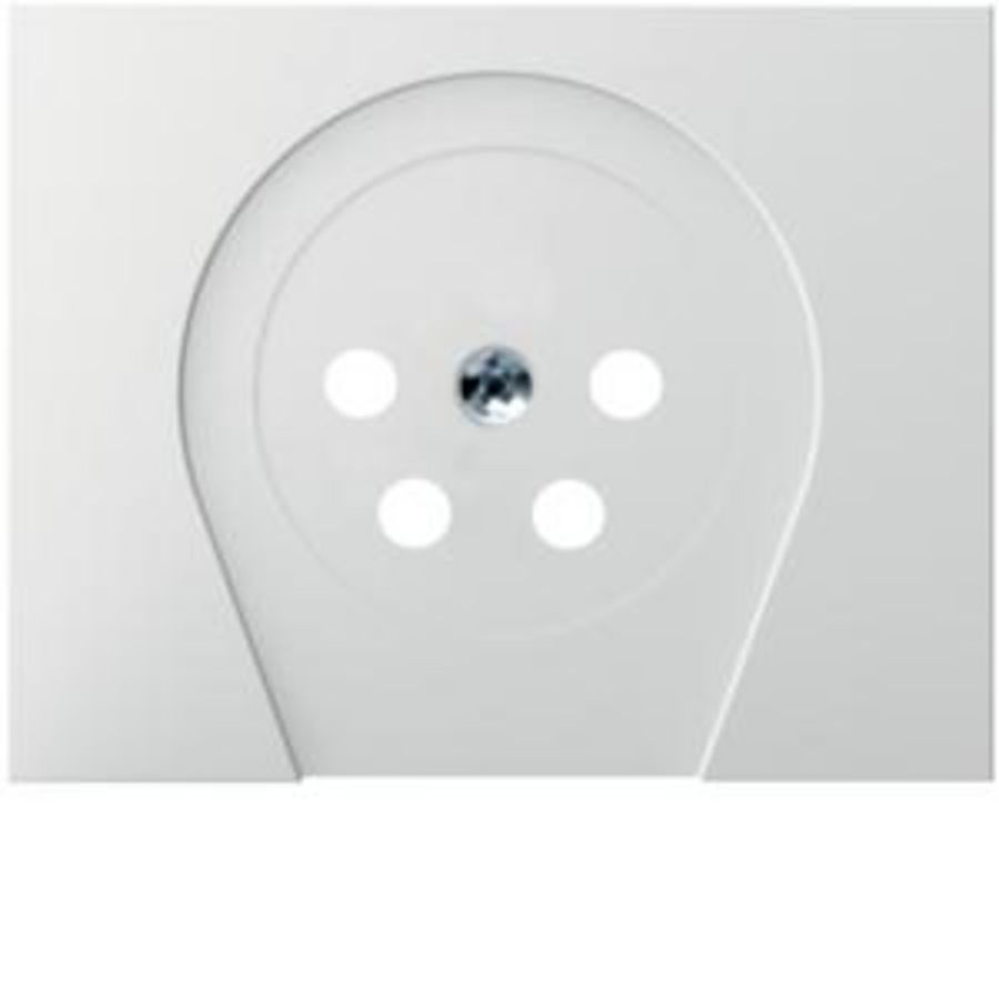 Centraaldoos PTT-tel. contactd. berker K.1/K.5 polarwit