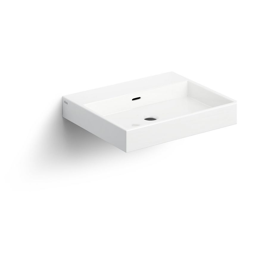 Wash Me wastafel 500x420x80mm wit ker. 3x voorbewerkte kraaangaten excl. plug