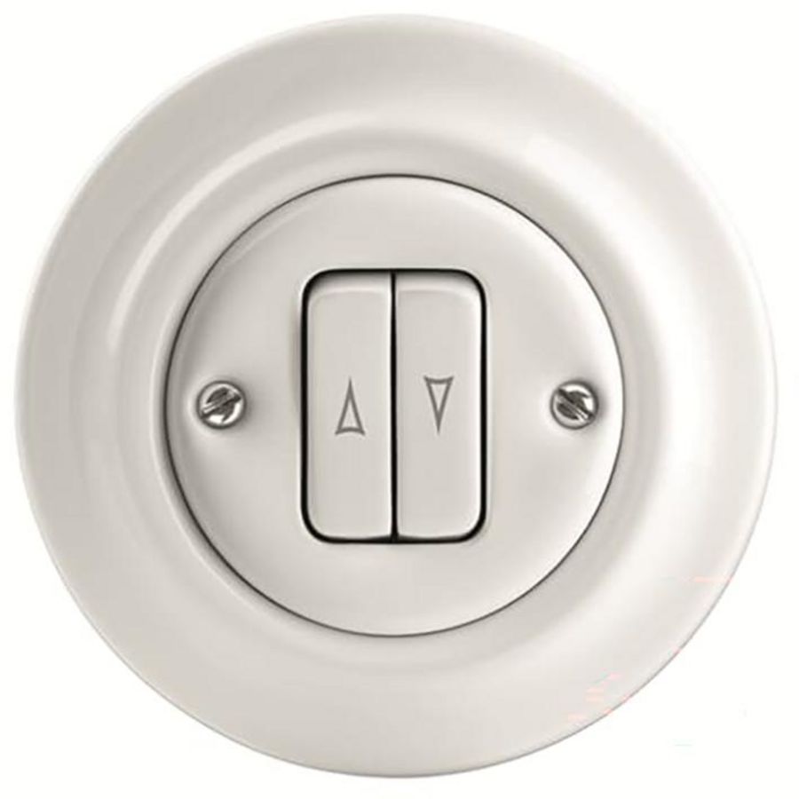 Inbouw wip-jaloezie-impulsgeversok 1P decento 10A 250V AC