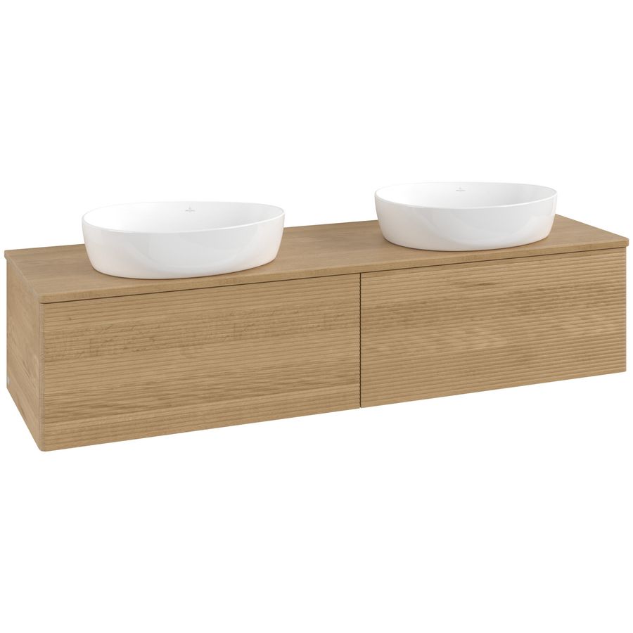 Wastafelonderkast Antao 1600x360x500mm Honey Oak K39111HN