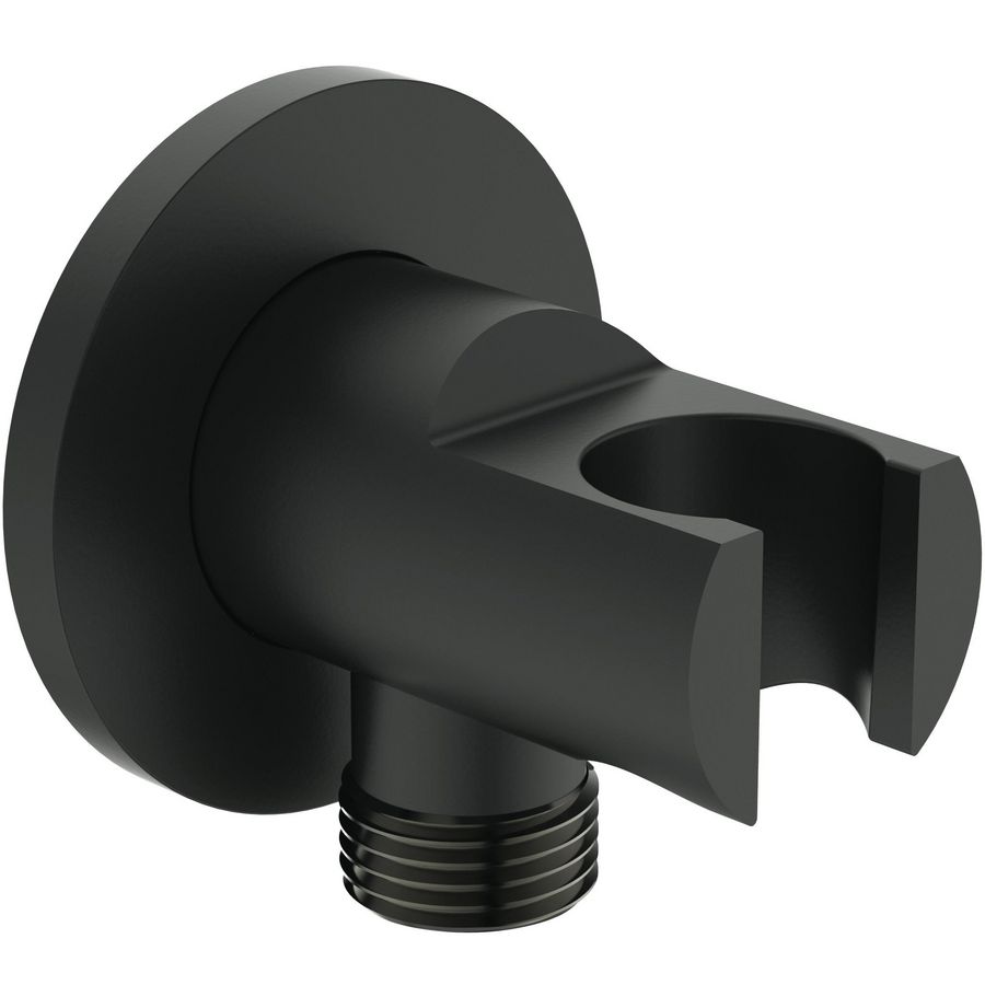 Wandaansluitbocht silk black Idealrain