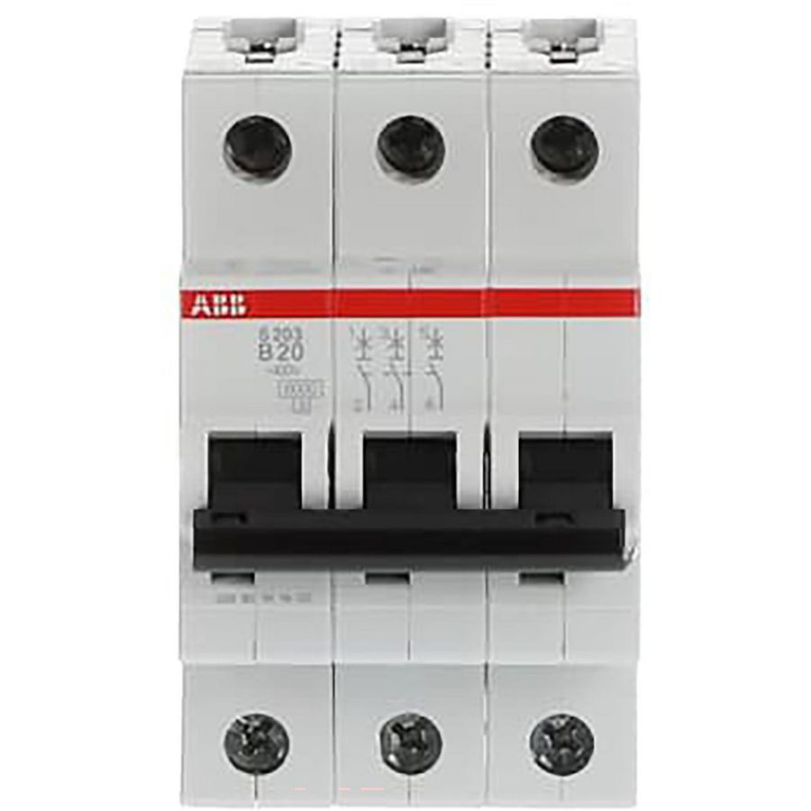 Installatieautomaat 6kA 3-polig B-karakteristiek 20A