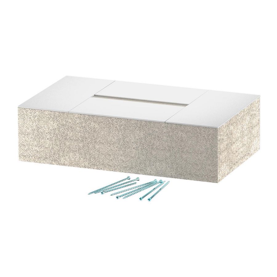 Eindstuk voor BSKD12-K0511 50x110 glasvezel grijs