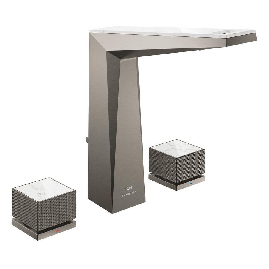 Allure Brilliant Private Collection M-size graphite w/ white Caesarstone knob handles