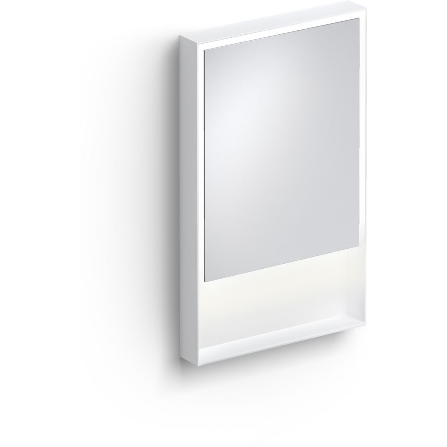 Look at Me spiegel, 50cm, LED-verlichting, IP44, mat wit