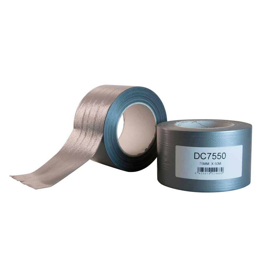 Zelfklevende tape HPX duct tape fast 1900 75mmx50m Zilver