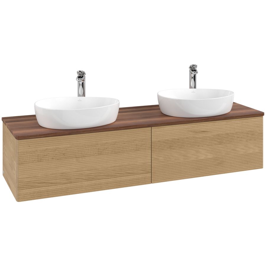 Wastafelonderkast Antao 1600x360x500mm Honey Oak K39152HN