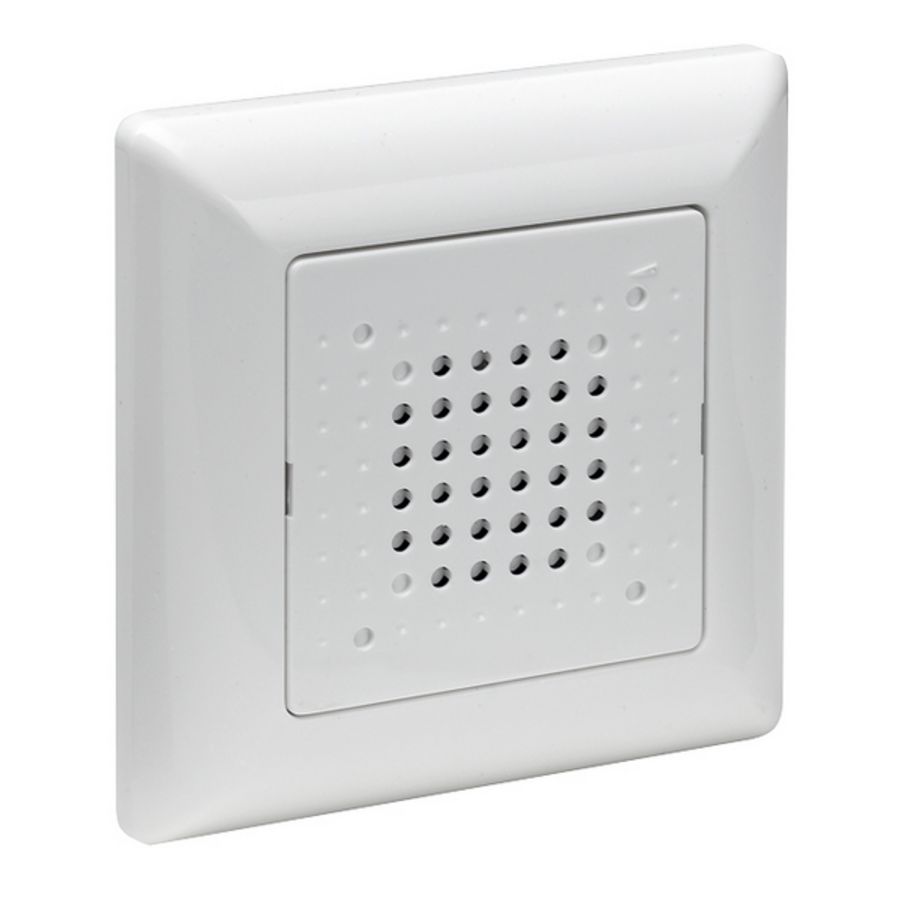 Zoemer inbouw wit 8-12V tot 80dB/A inkl. afdekraam