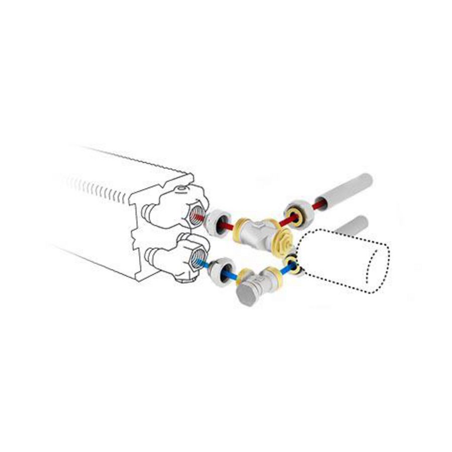 Set 25 Type 6 Wand 2P JW Vpe/Alu diam.16/2