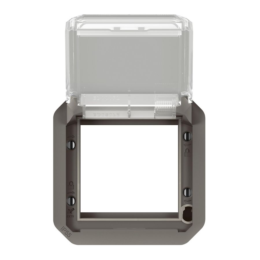 Adapter Mosaic transparant antraciet Plexo