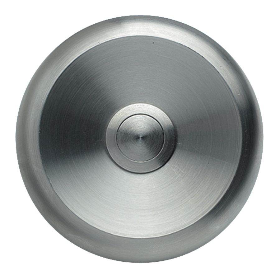 RVS beldrukker rond opbouw