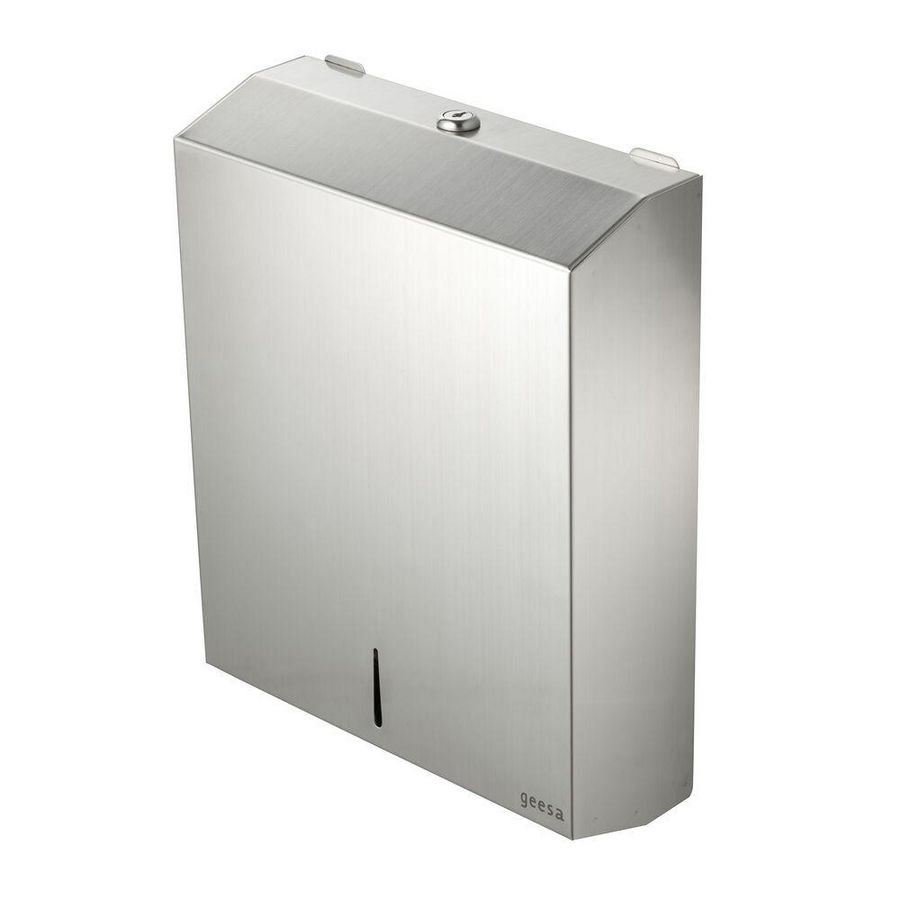 Handdoekdispenser wandmodel RVS geborsteld PUBLIC AREA
