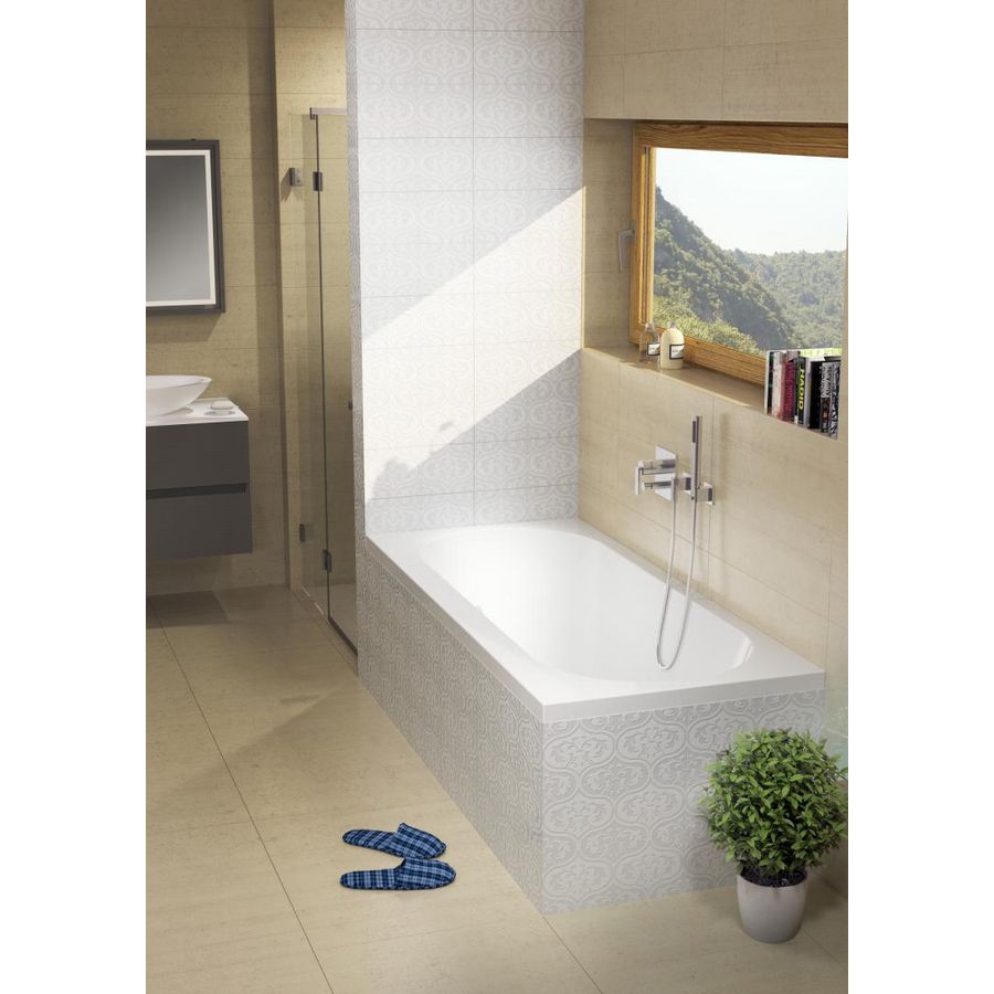 Ligbad Carolina acryl 190x80cm wit hoogglans excl. badpoten