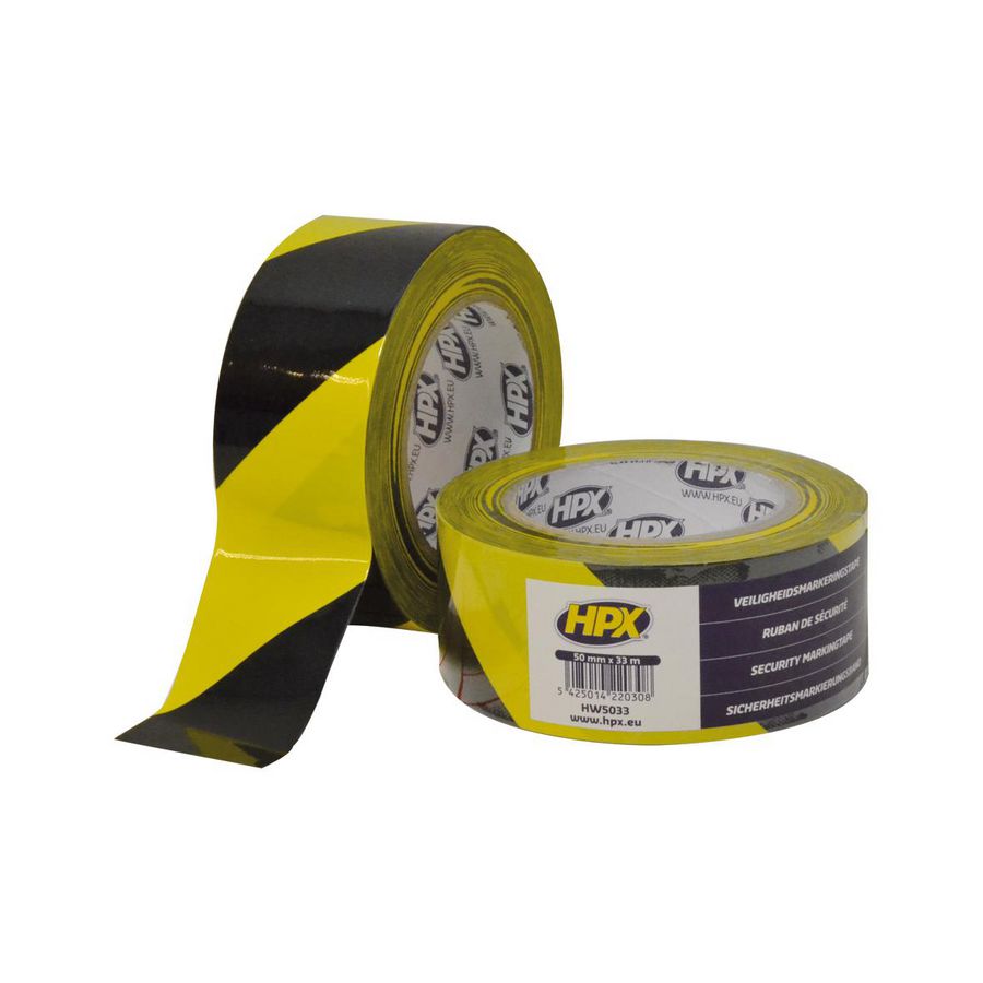 Zelfklevende tape HPX veiligheidstape ZKL 50mmx33m