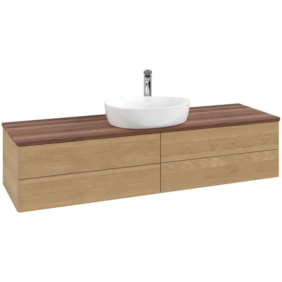 Wastafelonderkast Antao 1600x360x500mm Honey Oak L25052HN