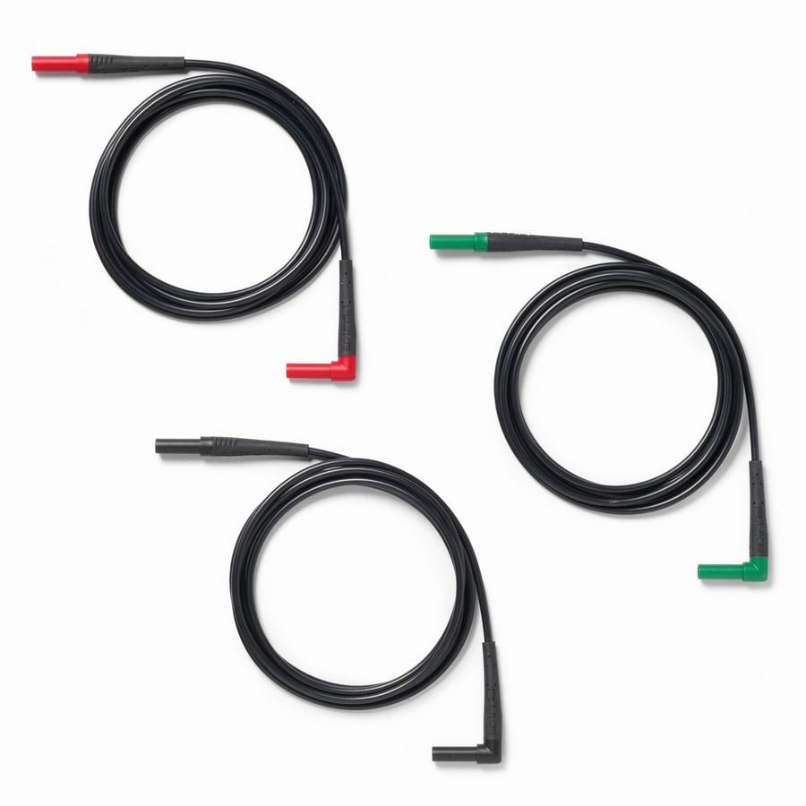 Meetsnoerenset, CAT III 1500 V, rood, zwart en groenTL324-RGB