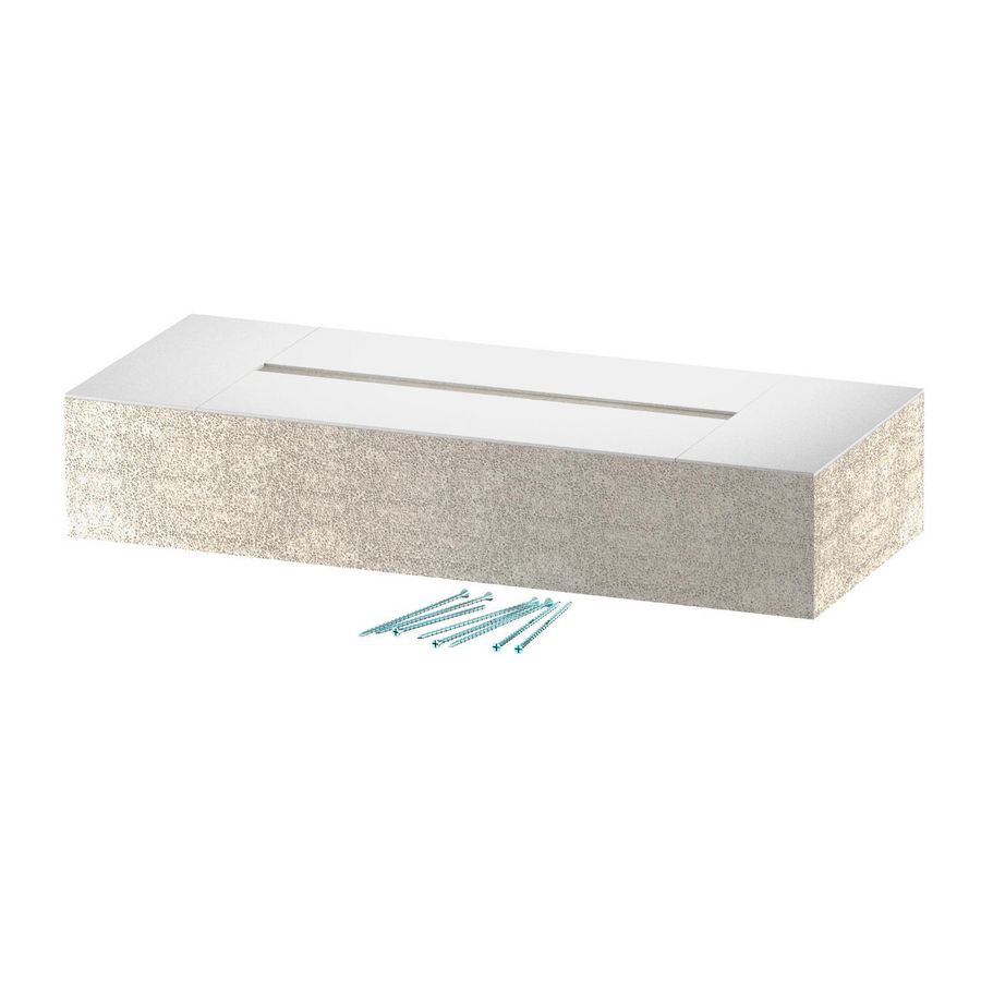 Eindstuk voor BSKD12-K0521 50x210 glasvezel grijs