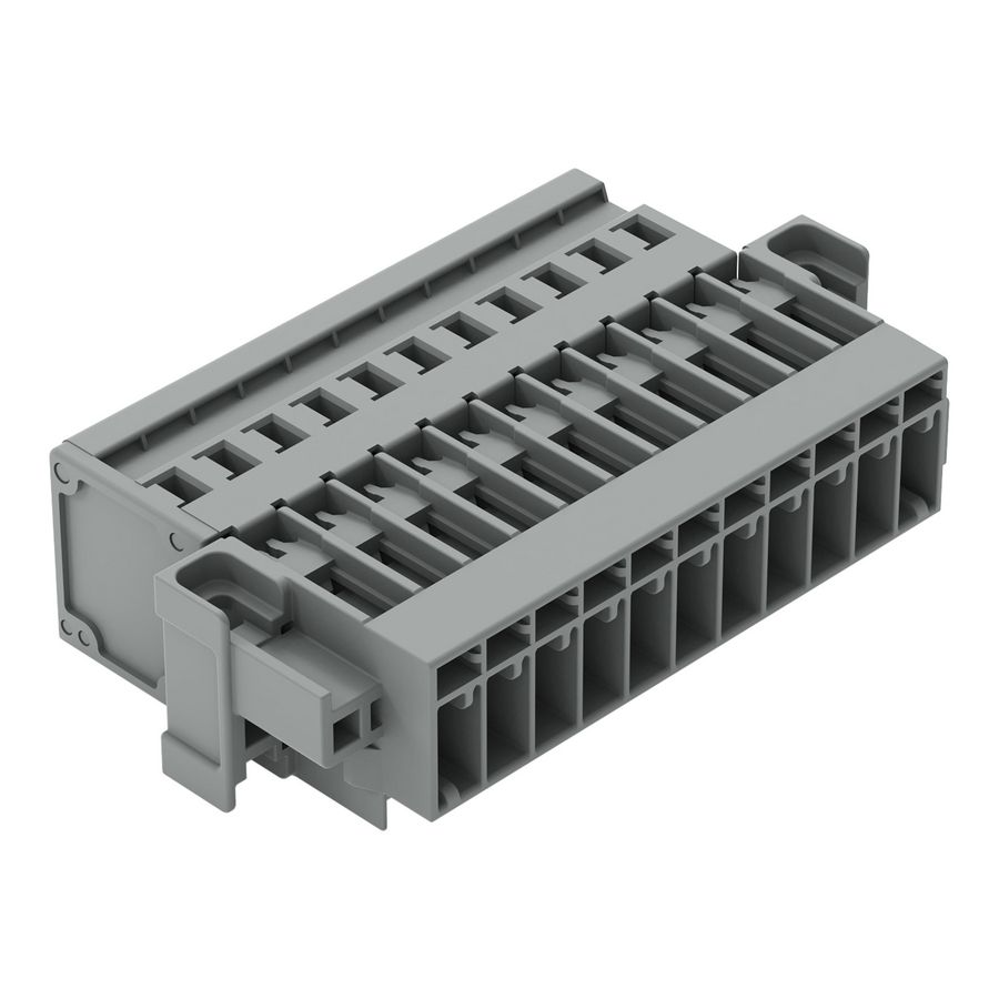 1-draads male steker CAGE CLAMP 4mm² grijs VVE=25