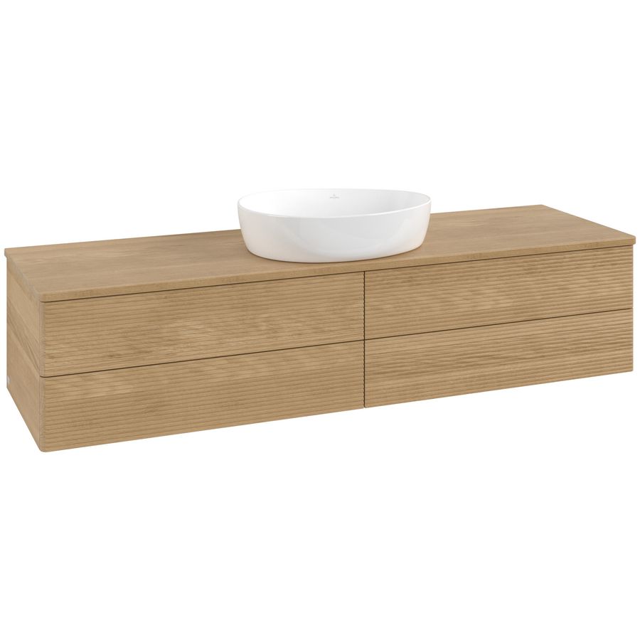 Wastafelonderkast Antao 1600x360x500mm Honey Oak L25111HN