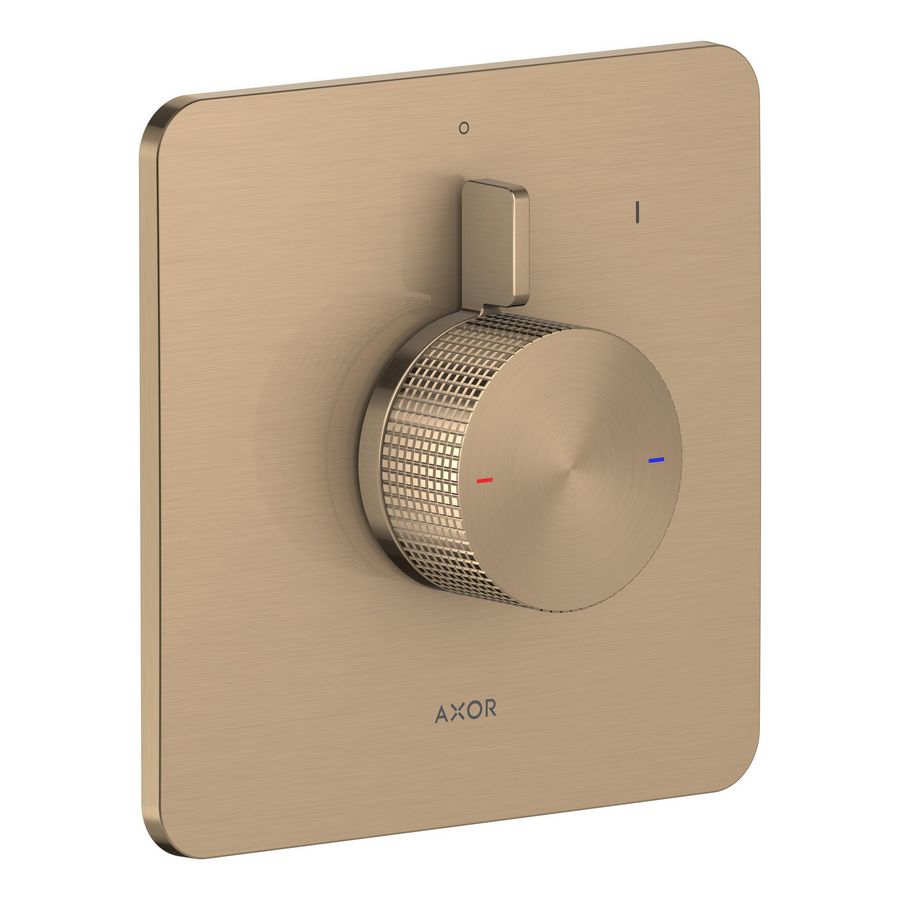 Inbouw douchemengkraan 1 functie Cubic Cut AXOR Citterio C Brushed Bronze