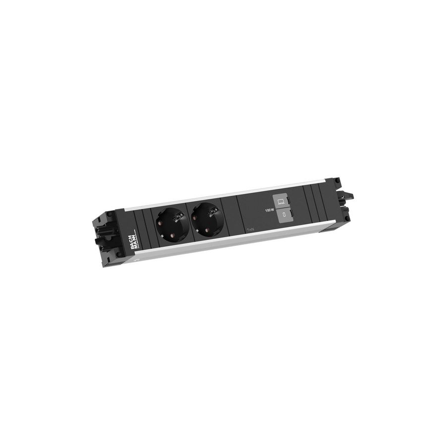 STEP ALU 2x 230V RA 1x USB C/C chrgr 100W GST o.g. in/uit