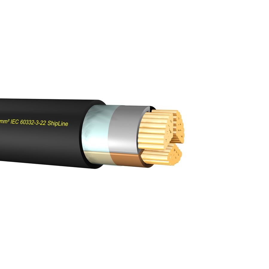 Haspel a 500m. TI 0,6/1kV bk# 3G1,5mm²