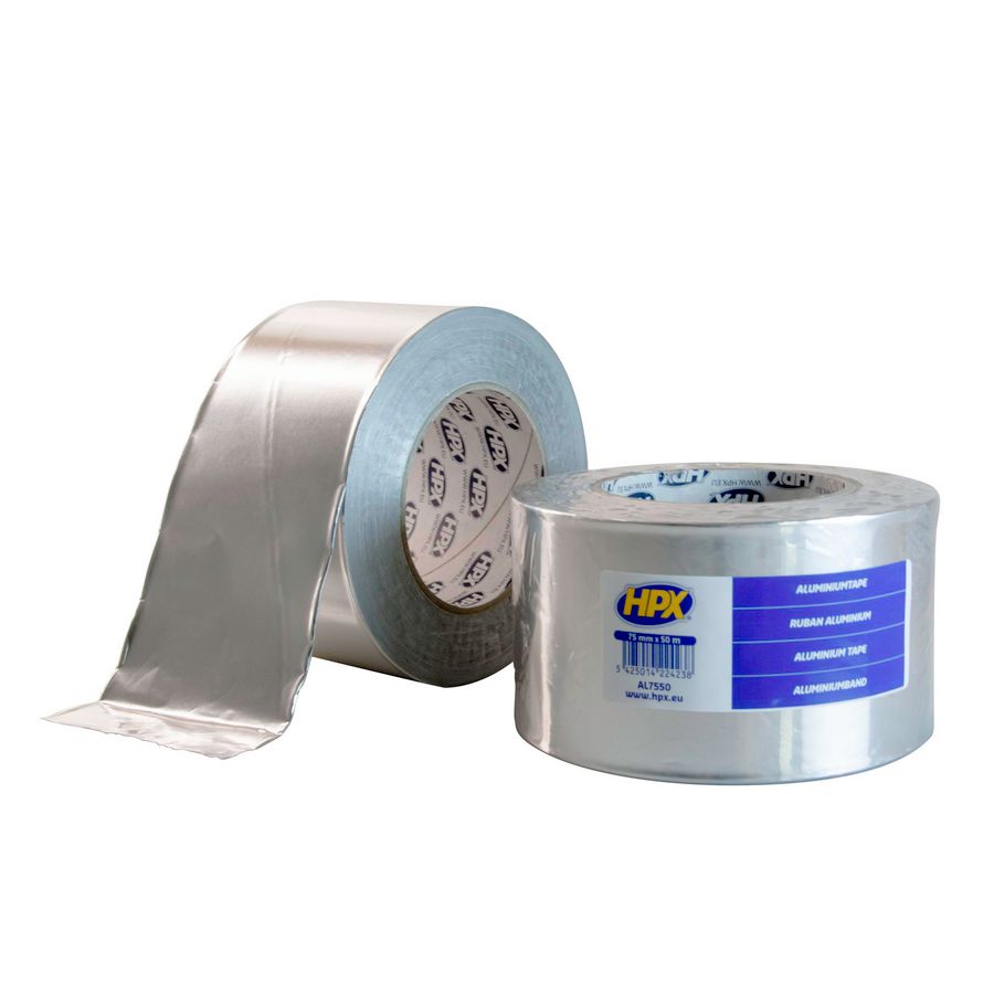 Zelfklevende tape HPX aluminiumtape 75mmx50m