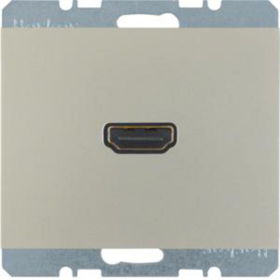 Contactdoos HD 90gr-aansluiting berker K.1/K.5 edelstaal