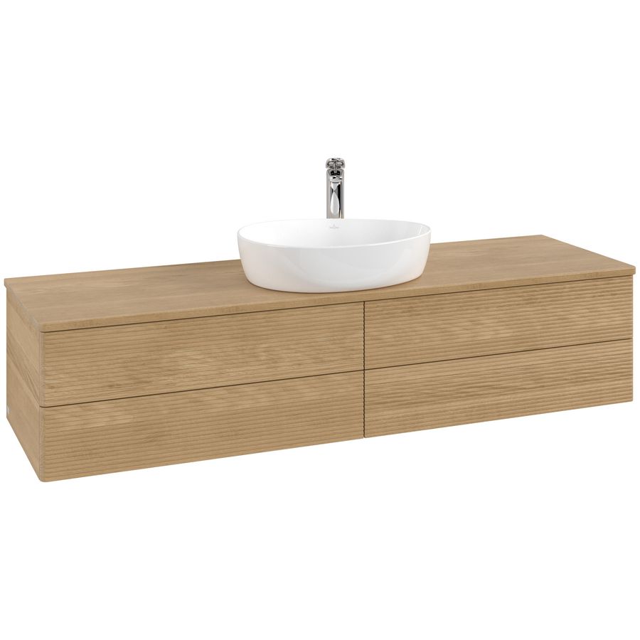 Wastafelonderkast Antao 1600x360x500mm Honey Oak L25151HN