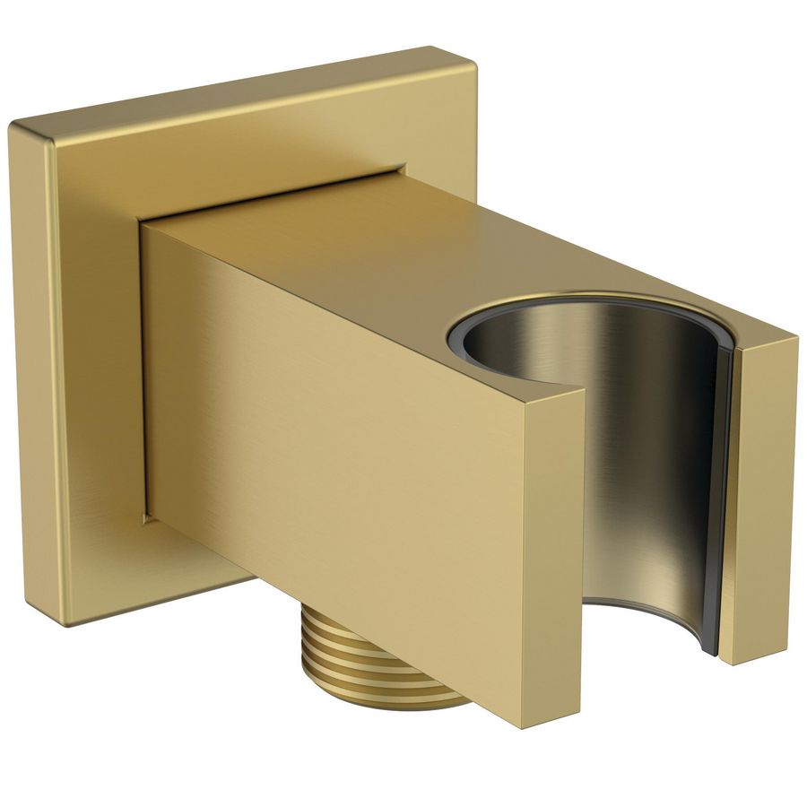 IRAIN WALL BRACKET SQR 1/2"CONN brushed gold (mat goudkleurig)