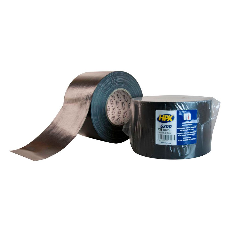 Zelfklevende tape HPX duct tape pantser 100mmx50m Zwart