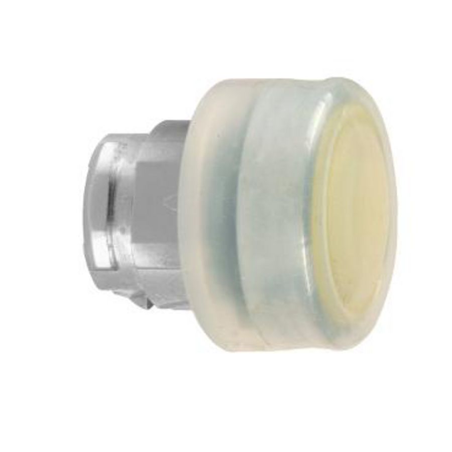 Drukknop Ø22mm met kapje Geel
