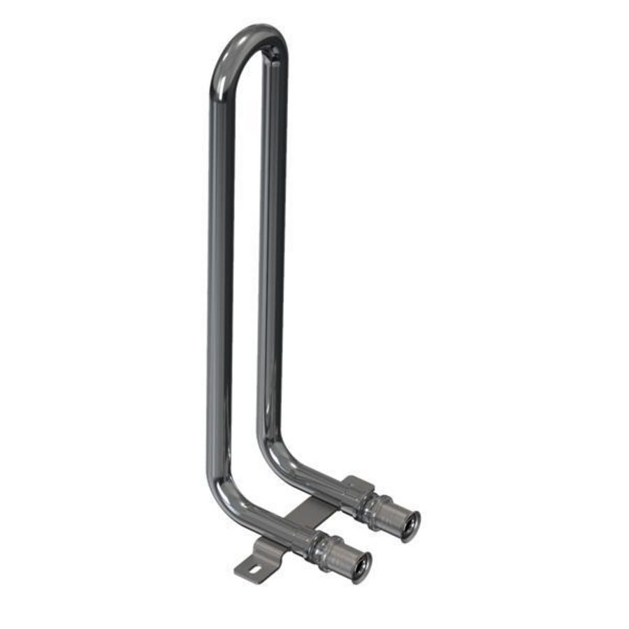 Dubb. radiatorbocht TIGRIS M5 16mm Vloer