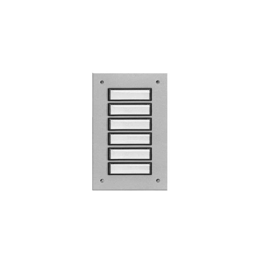 Etageplaat Aluminium inbouw 6-voudig weersbestendig