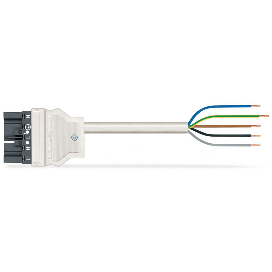 Geconf.aansluitkabel Eca Steker/open einde 771-8985/206-204