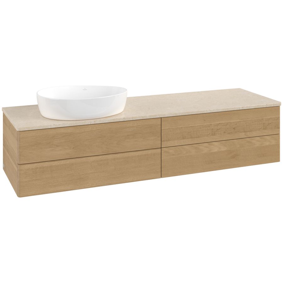 Wastafelonderkast Antao 1600x360x500mm Honey Oak L26013HN