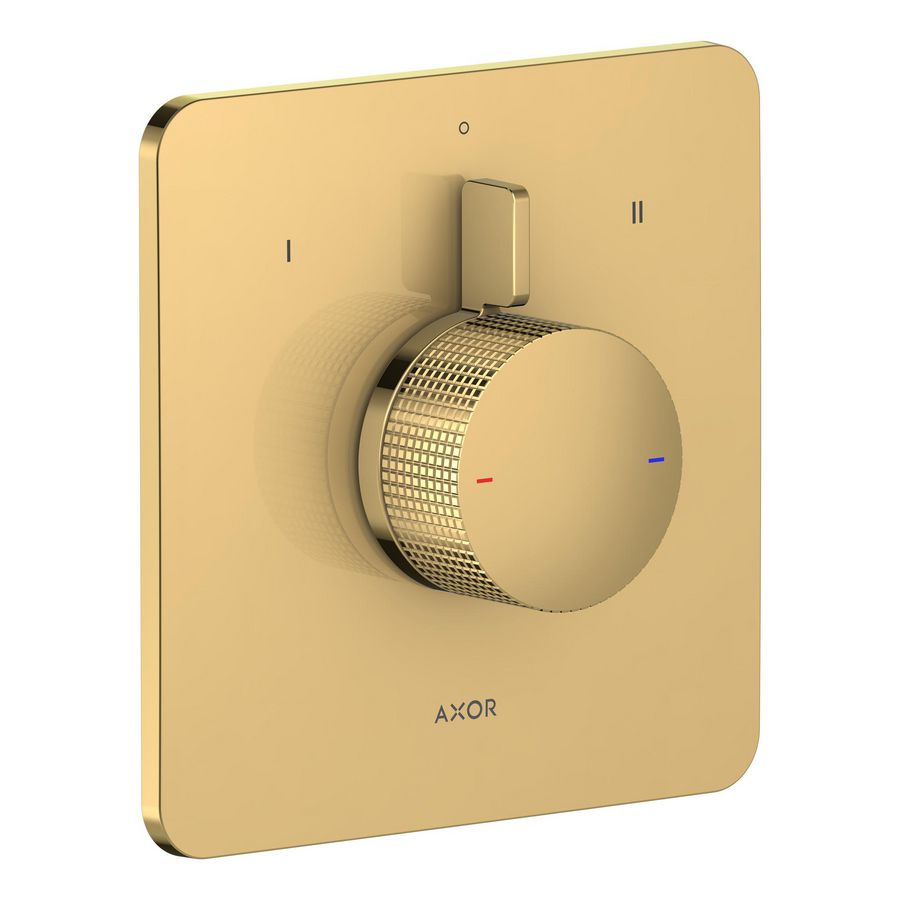 Inbouw douchemengkraan 2F Cubic Cut AXOR Citterio C Polished Gold-Optic