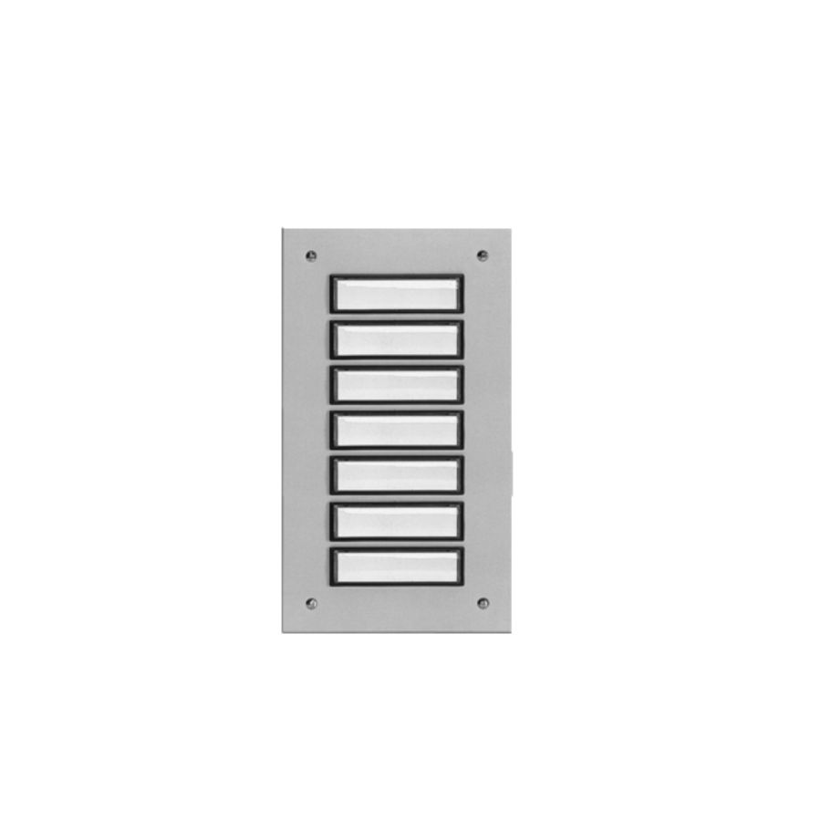 Etageplaat Aluminium inbouw 7-voudig weersbestendig