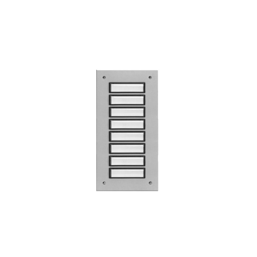 Etageplaat Aluminium inbouw 8-voudig weersbestendig 55808