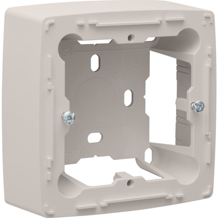 Enkele opbouwdoos alle inbouwapparaten Original-reeks L.grey