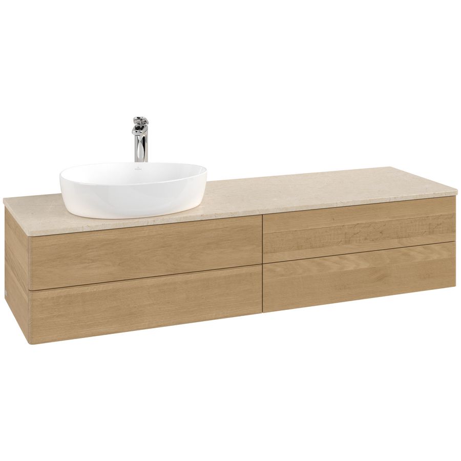 Wastafelonderkast Antao 1600x360x500mm Honey Oak L26053HN