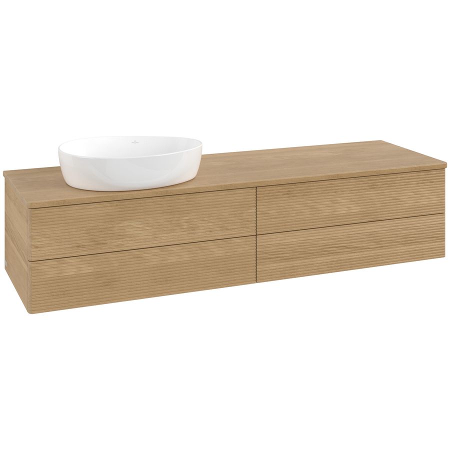 Wastafelonderkast Antao 1600x360x500mm Honey Oak L26111HN