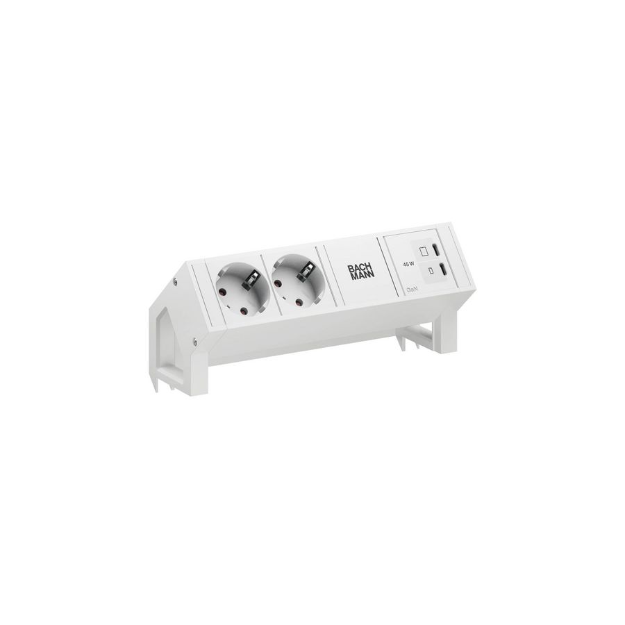 DESK 2 2x 230V RA 1x USB C/C chrgr 45W 0,2m GST o.g.