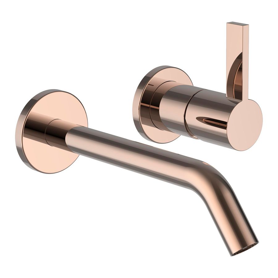 Inbouw Wastafelmengkraan Simibox 2Pnt PVD rosegold hi-gloss