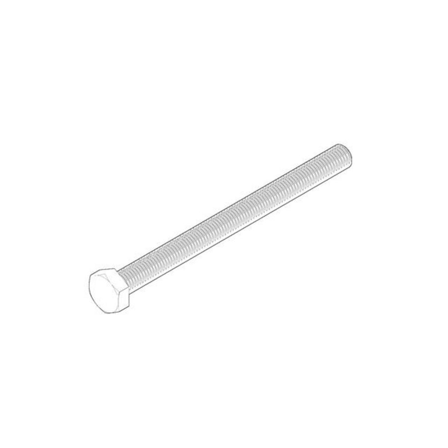 Bevestiging Zeskantschroef met draad tot kop M8x100mm