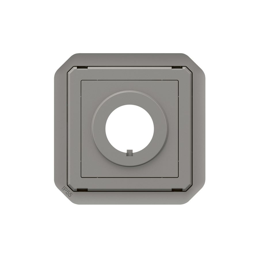 Adapter Ø22 modulen grijs mechanisme Plexo