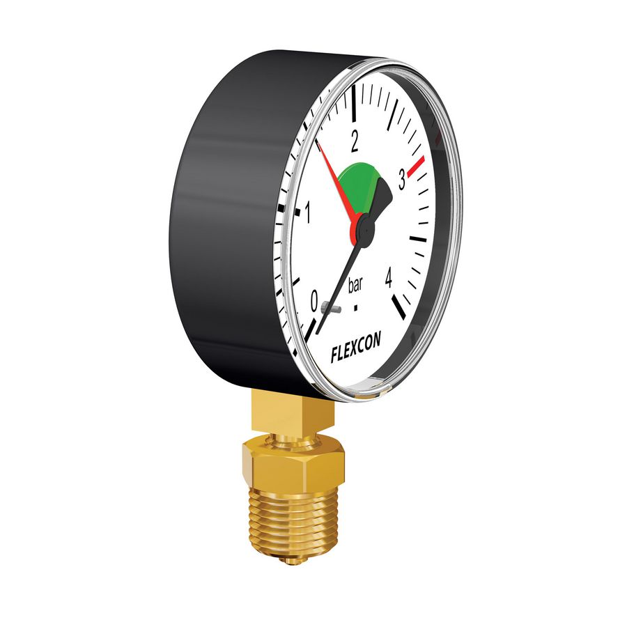 Manometer 80mm 0-4bar 1/4" radiaal