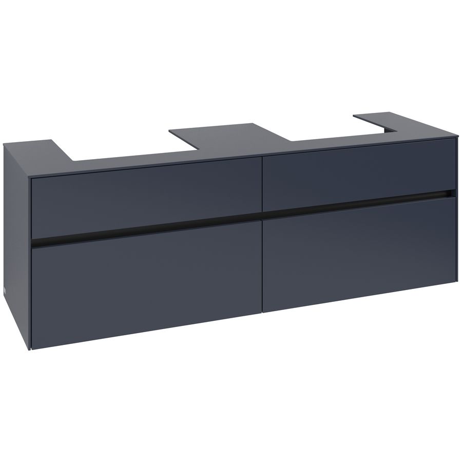 Wastafelonderkast Collaro 1600x548x500mm Marine Blue C021B0VQ